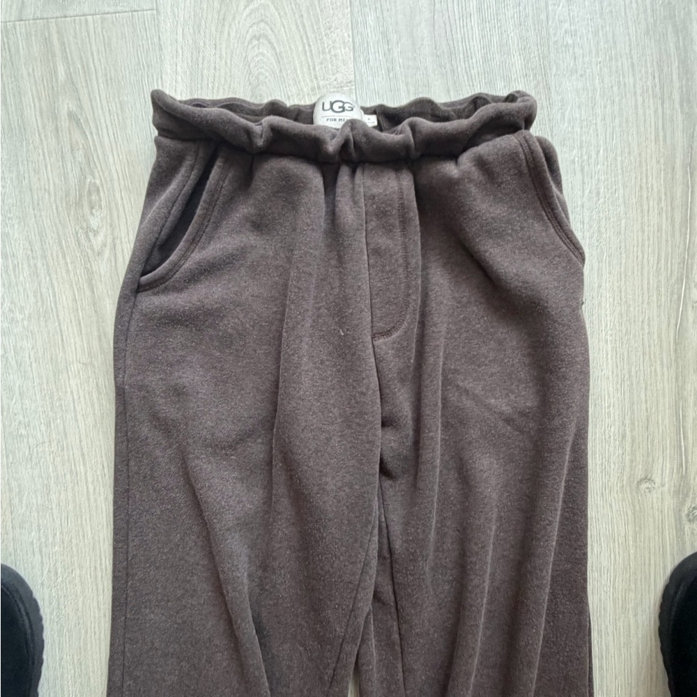 UGG Men's Dark Brown Fleece Sweatpants